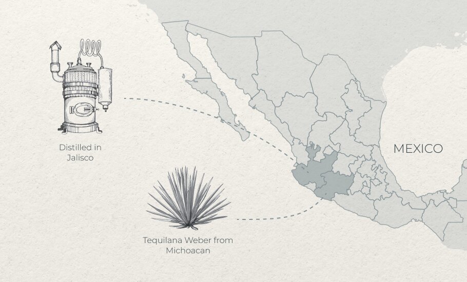 Tequilana Weber from Michoacan Distilled in Jalisco
